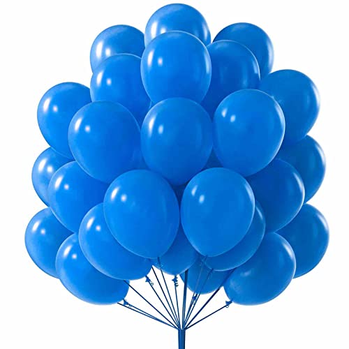 PartyWoo Royal Blue Balloons, 50 pcs 12 inch Latex Balloons, Party Bal